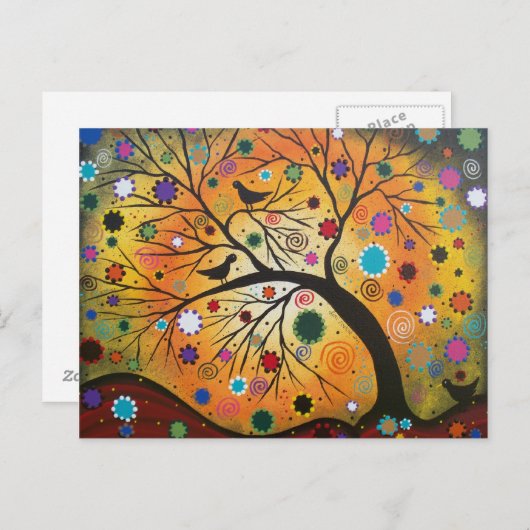 Biegen von Zweigen mit LORI-EVERETT-Postkarte Postkarte (Vorne/Hinten)