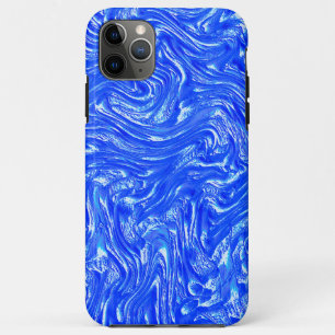 Biegend geschwungene bis graue Spuren, klare blaue Case-Mate iPhone Hülle
