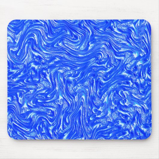 Biegend geschwungene bis graue Spuren, klare blaue Mousepad (Vorne)