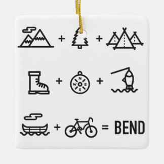 Biegungs-Oregon-Tätigkeits-Gleichungs-Logo Keramikornament