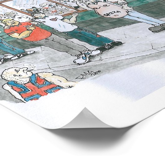 Biehive NEWCASTLE 1990 Poster (Ecke)