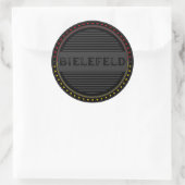 Bielefeld City Pride Emblem – German Identity Runder Aufkleber (Tasche)