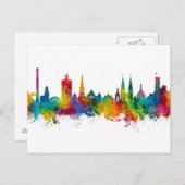 Bielefeld Deutschland Skyline Postkarte (Vorne/Hinten)
