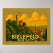 Bielefeld Deutschland Stadt Kunst Poster (Vorne)