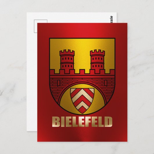 Bielefeld Postkarte (Vorne/Hinten)