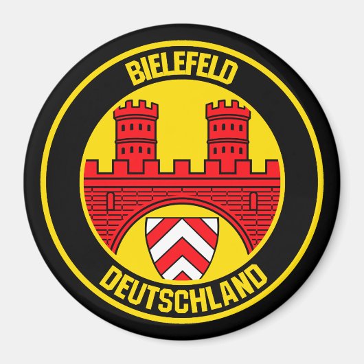 Bielefeld RundEmblem Magnet (Vorne)