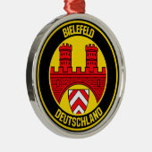 Bielefeld RundEmblem Ornament Aus Metall (Rechts)