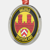 Bielefeld RundEmblem Ornament Aus Metall (Links)