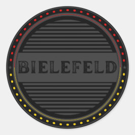 Bielefeld Stadtstolz-Emblem – Deutsche Identität Runder Aufkleber