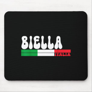 Biella City Italia Vintage Italienflagge Für Reise Mousepad