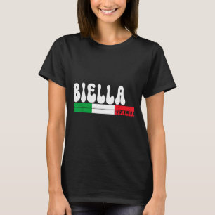 Biella City Italia Vintage Italienflagge Für Reise T-Shirt