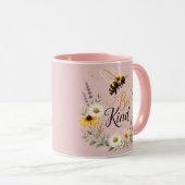 Bienchen-Akzent-Tasse Tasse (VorderseiteRechts)