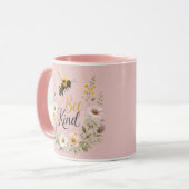 Bienchen-Akzent-Tasse Tasse (Vorderseite Links)