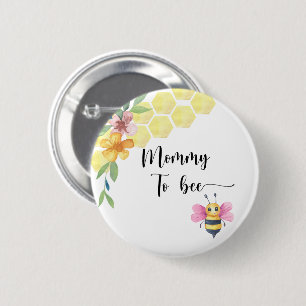 Bienchen-Baby-Party. Mutter Bienchen Button