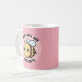 Bienchen-Kaffeebecher – Kawaii-Hummel Kaffeetasse (Vorderseite Links)