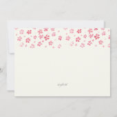 Biender Petals Foto Geburtserklärung Ankündigung (Rückseite)