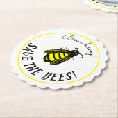 Biene a Honey Rette die Bienen Niedliche Bienenkun Untersetzer (angewinkelt)