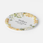 Biene A Little Honey Baby Shower Paper Teller (Schrägansicht)