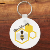 Biene a Segen Schlüsselanhänger (Vorderseite)