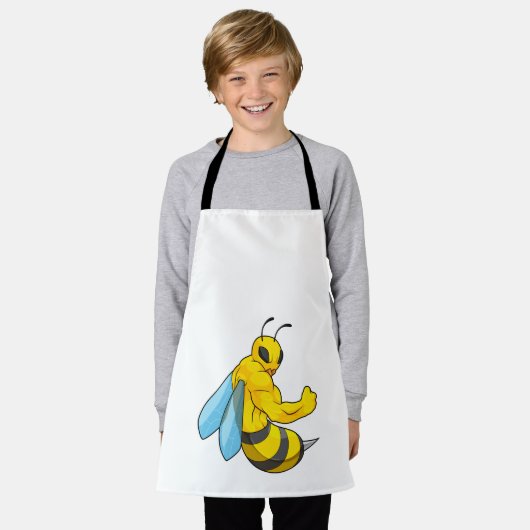 Biene als Bodybuilder Schürze (Getragen)