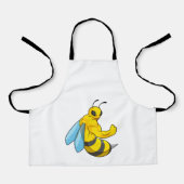 Biene als Bodybuilder Schürze (Vorderseite)