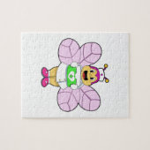Biene als Krankenschwester mit Erste-Hilfe-Kit Puzzle (Horizontal)