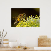 Biene am Arbeitsplatz Poster (Küche)