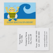 Biene am Strand Visitenkarte (Vorne/Hinten)