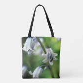 Biene auf Bluebell Blume Nah Tasche (Rückseite)