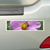 Biene auf Blume Autoaufkleber (Auf Auto)
