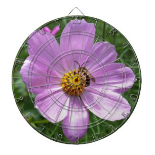 Biene auf Blume Dartscheibe