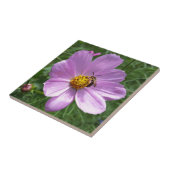 Biene auf Blume Fliese (Seite)