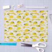 Biene auf Blume Gewebepapier - Gelber Hintergrund Seidenpapier (Handwerk)