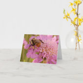 Biene auf Blume Karte (Gelbe Blume)