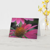 Biene auf Blume, Karte (Gelbe Blume)