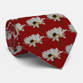 Biene auf Blume Krawatte (Gerollt)