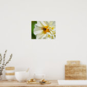 Biene auf Blume Poster (Küche)