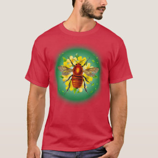 Biene auf Blume T-Shirt
