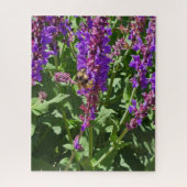 Biene auf Blumen 252-Teile-Puzzle Puzzle (Vertikal)