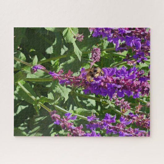 Biene auf Blumen 252-Teile-Puzzle Puzzle (Horizontal)