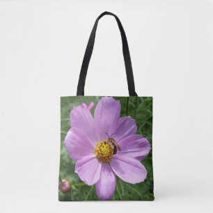 Biene auf Blüte Tasche