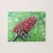 Biene auf Crimson Clover Painting Puzzle (Horizontal)