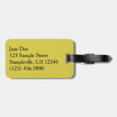 Biene auf Daisy Alaskan Summer Nature Foto Gepäckanhänger (Rückseite horizontal)