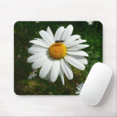 Biene auf Daisy Alaskan Summer Nature Foto Mousepad (Mit Mouse)