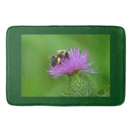 Biene auf dem Siegel Badematte