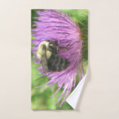 Biene auf dem Siegel Badhandtuch Set (Handtuch)