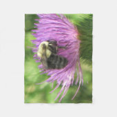 Biene auf dem Siegel Fleecedecke (Vorderseite)