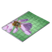 Biene auf der Blume der Kosmos Notizblock (Linke Seite)