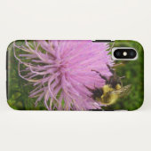 Biene auf der Blume Thistle Nature Case-Mate iPhone Hülle (Rückseite (Horizontal))