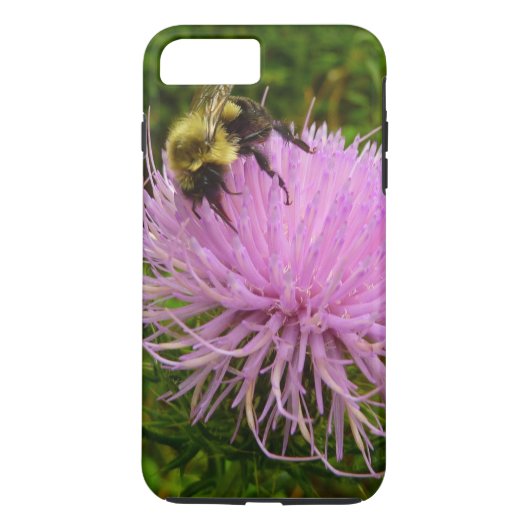 Biene auf der Blume Thistle Nature Case-Mate iPhone Hülle (Rückseite)